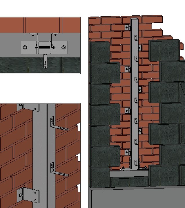 Retrofit Windpost System SHR903 (90mm x 90mm x 3.6mm) upto 5.2m length - Image 2